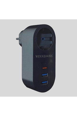 Mercansa 2 Usb,1 Type-c Girişli 1'li Çocuk Korumalı,ısıya Karşı Dayanıklı 2500watt Termal Akım Korumalı Priz