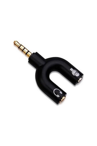 Mikrofon Kulaklık Ayırıcı Y Adaptör