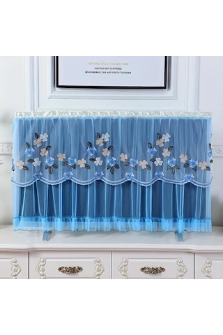 Willowhaven Pembe Tv Örtüsü Manşet Yakalı Toz Geçirmez Plastik Sert Kapak