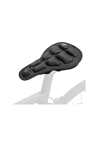 Novahub 3d Hava Bisiklet Koltuğu Yastığı Nefes Alabilir Şişirilebilir Bisiklet Yastık Kapağı Su Geçirmez Bisiklet Sele Kapağı Dar Koltuklar İçin Siyah, Küçük Koltuklar İçin Siyah