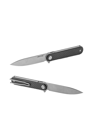 Real Steel Iris Flipper G10 + Karbon Fiber Sap 12c27 Çelik Kamp Çakısı 8061af Kum