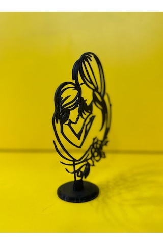 Anneler Günü Özel Anne Çocuk Temalı Biblo 18 Cm Plastik