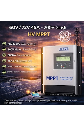 Havanesis Solar-80amps-200/45 Hv Mppt 60v / 72v 45a Şarj Kontrol Cihazı Hvs45amps