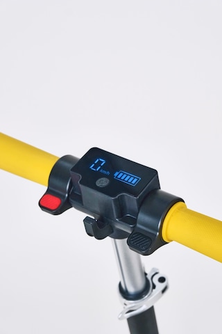 Elektrikli Çocuk Scooter 130w 3 Kademe Hız Ayarlanabilir Gidon Uzun Menzil Koruma Seti Hediye Sarı