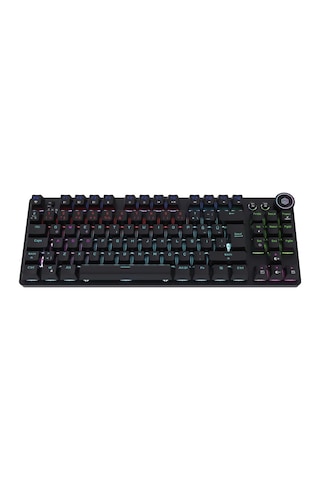 Ryba Kablolu, 2.4g Kablosuz Ve Bluetooth 5.2 Mekanik Gaming Klavye, Türkçe Düzen, Mavi Switch, Siyah, 88 Tuş, Rainbo