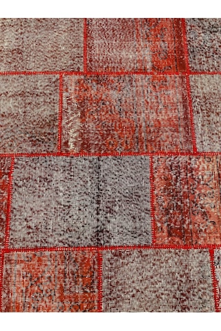 Hoom Rugs Patchwork Kırmızı El Dokuma Kilim