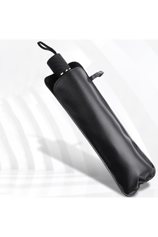 Pazly Katlanabilir Araç Ön Cam Güneşlik - Siyah Kumaş, Ultra Geniş Koruma Şemsiye Stili