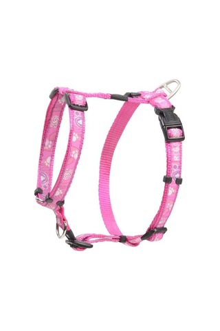 Rogz Fancy Dress Tuig Xl Roze Paw Göğüs Tasması Açık Pembe