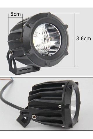 30w Yuvarlak Tek Ledli Sis Farı Off Road Çalışma Tekne Lambası