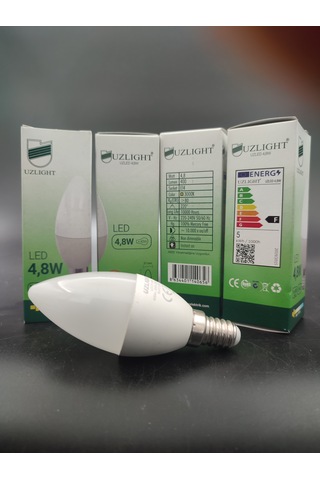 Led Ampul E.14 Gün Işığı 4,8watt 40watt 4.adetli Paket