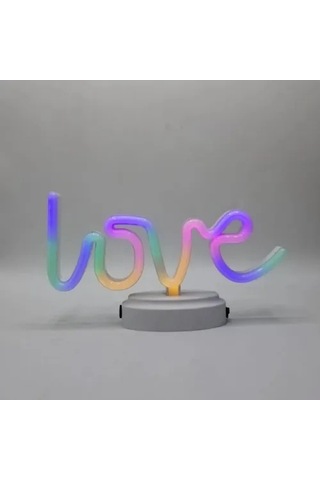Hubrendy Emin Neon Işıklı Love Yazılı Masa Gece Lambası 16022316