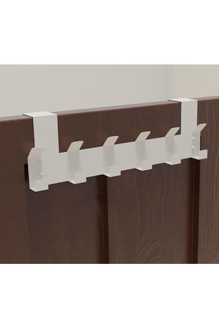 Metal Amerikan Kapı Arkası Beyaz Vidalı Askılık Organizer Askılık Ve Banyo Kapı Arkası Vidalı Askılık Siyah