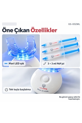 Yues Gs-002wl Led Diş Beyazlatma Seti 3 X 3 Ml Pap Jel
