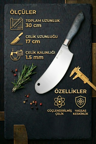 Silver Gray Serisi 4 Lü Mutfak Bıçağı Et Ekmek Sebze Mutfak Şef Bıçak Seti Mft-784 Gri
