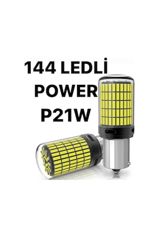 P21w 144 Ledli Ultra Parlak Geri Vites Park Ampül Tek Duy Beyaz
