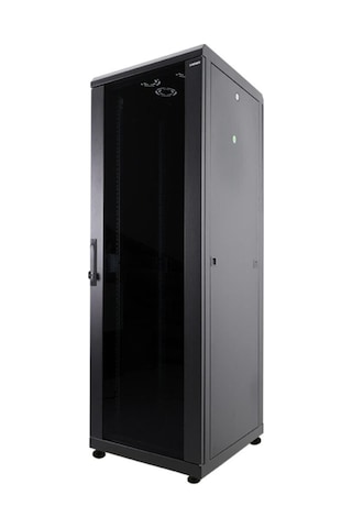 Canovate 42u 800x1000mm 19'' Dikili Tip Network Rack Kabinet Siyah 2 Yıl Üretici Garantili