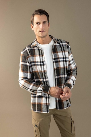DeFacto Regular Fit Kareli Oduncu Flanel Uzun Kollu Gömlek S9275AZ24AUKH406