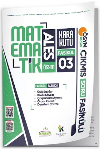 2026 Ales Matematik Kara Kutu 3.fasikül Ösym Çıkmış Soru Üslü-köklü Sayılar-denklem Çözme Modülerset