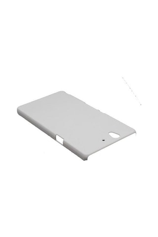 Xperia Z İle Uyumlu Sert Kauçuk Kılıf Beyaz
