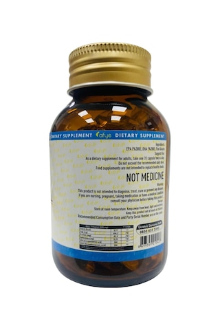 Afye Omega-3 Balık Jelatin 120 Kapsül Bitkisel 595 Mg Kapsül