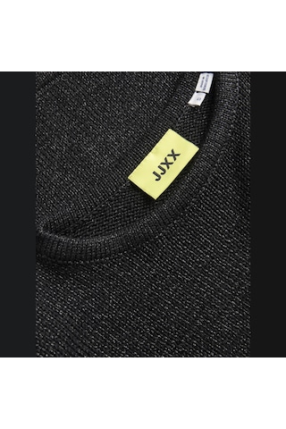 Jack & Jones Kadin Bisiklet Yaka Uzun Kollu Süveter - Sana - 12281216 Siyah