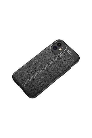 Apple Uyumlu iPhone 12 Kılıf Zore Niss Silikon Kapak Siyah