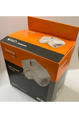 Viko Yonca Plus Beyaz Üçlü Topraklı Priz Golyat Fişli