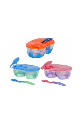 Bebedor 2 Bölmeli Tabak & Kaşık 8559 Pembe Lila