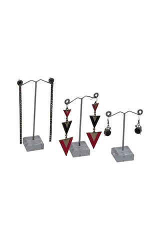 Küpe Standı Metal Mini 3'lü Set Çok Renkli