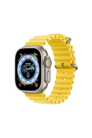 Watch 38mm Uyumlu Krd-75 Uyumlu Csm Kordon Sarı