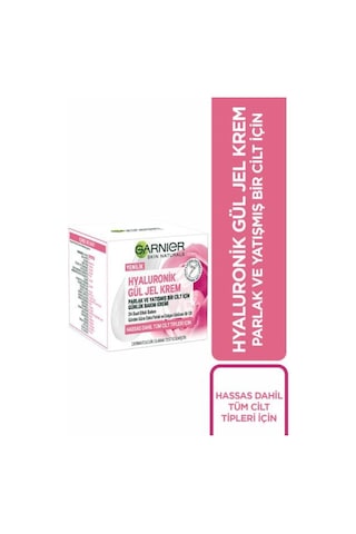 Garnier Hyaluronik Tüm Ciltler için Günlük Nemlendirici Gül Jel Krem 50 ML