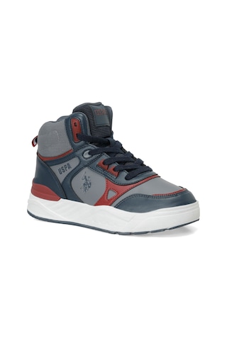 Uspoloassn U.s. Polo Assn. Geoly Jr Lacivert Erkek Çocuk High Sneaker Lacivert-kırmızı