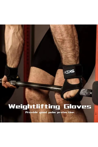 Profesyonel Ağırlık Fitness Pilates Eldiveni Siyah