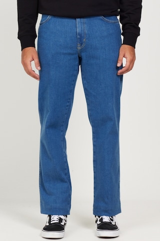 Wrangler Erkek Texas Straight Fit Normal Bel Denim Esnek Jean Kot Pantolon W121HR36B Açık Mavi