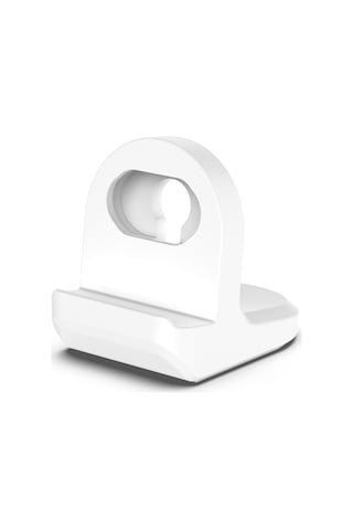 Huami Amazfit Active / Bip 5 / Bip 3 İçin Şarj Standı Silikon Şarj Tabanı Tutucu Kablo Dahil Değil - Beyaz