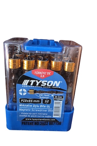 Tyson Bits Uç Pz 2x65 Mm Çift Yön 10 Adet