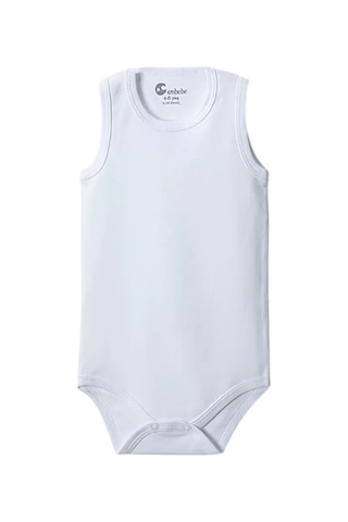 Gaye Bebe Beyaz Askılı Body Zıbın 2-7 Yaş Çocuklar İçin 1 Adet Alttan Çıtçıtlı Özel Gereksinimli Çok Renkli