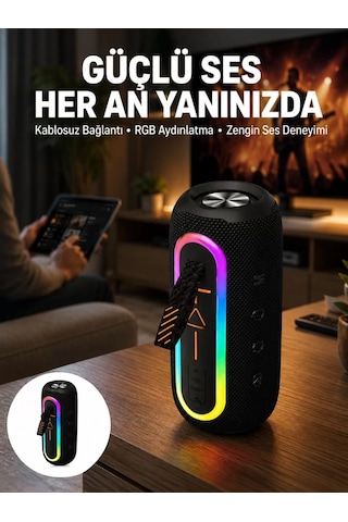 Northcity Yeni Nesil Bluetooth Hoparlör Taşınabilir Yüksek Ses Kaliteli Kırmızı