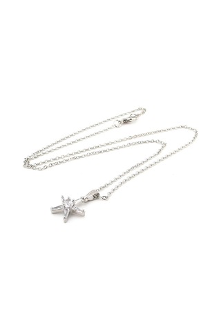 Deniz Yildizi Parlak Zirkon Taşli Kadin Kolye Q0339 Çok Renkli