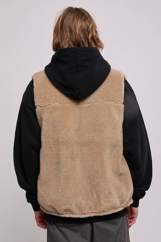 Nike Sporswear Club Fleece Winterized Reversible Sythetic Fill Full-zip Çift Traflı Erkek Bol Kesim Peluş Sentetik Dolgu Yelek Kahve-siyah Kahverengi
