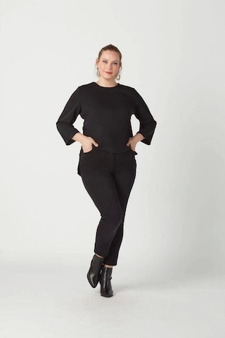 Moda Berray P001s Düz Renk Tam Kalıp Dar Paça Kot Pantolon Siyah Siyah