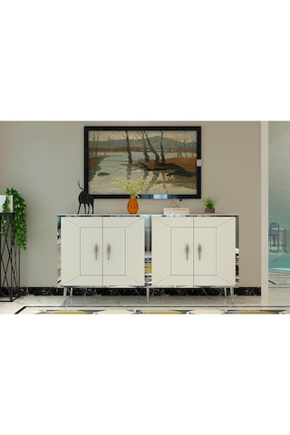 Arnoct Kb150 Konsol Beyaz-gümüş