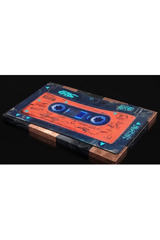 Oryn Cassette / Edition 90x40cm Gaming Mousepad - 3mm Kalınlık Turuncu