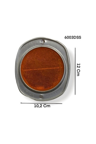 Sarı Vidalı Yuvarlak Metal İnce Kenar Reflektör Made In Usa Willy