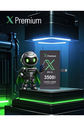 Xpremium Apple Uyumlu iPhone 14 Batarya Pil Süper Yüksek Kapasiteli Güçlendirilmiş 3500 Mah