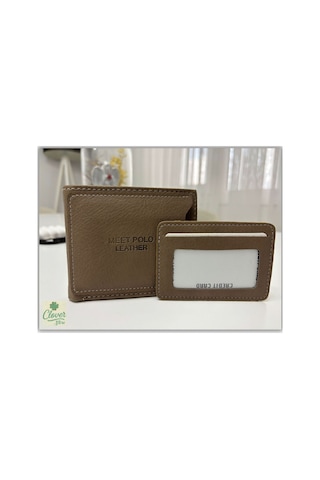 Store Erkek Kartlık Ve Cüzdan Takımı Kaliteli Şık Tasarım Kullanışlı Bölmeler Kahverengi