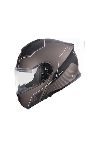 Origine Logic Linear Çene Açılır Kask Siyah - Titanyum