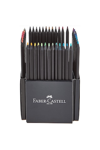 Faber Castell Black Edition 50 Renk Kuru Boya Ve 12 Renk Skin Tones İkisi Birarada Set Çok Renkli