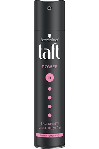 Taft Saç Spreyi No 5 Power Kaşmir Dokunuşu 250 Ml
