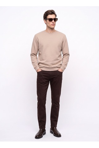 Mustang Bej Erkek Basic Nakışlı Sweatshirt M6wm-swt1590